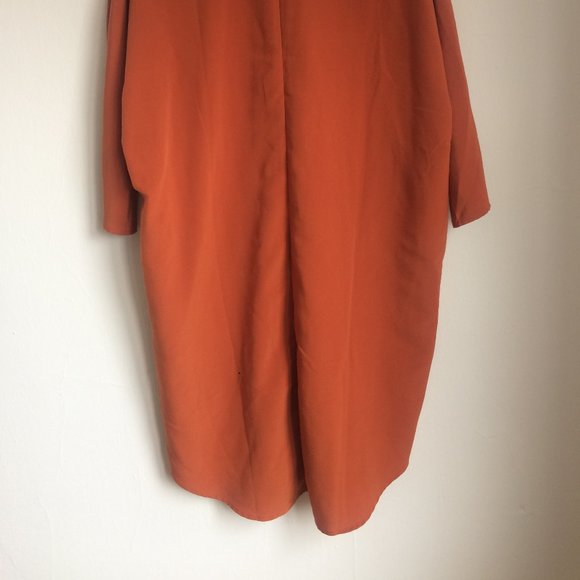 Monki Orange Zip Shirt Dress - Picture 10 of 11